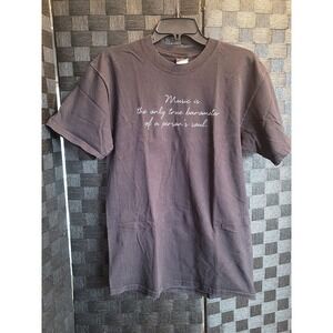 Music City Music Is The Only‎ True Barometer of a Person's Soul T-shirt size M